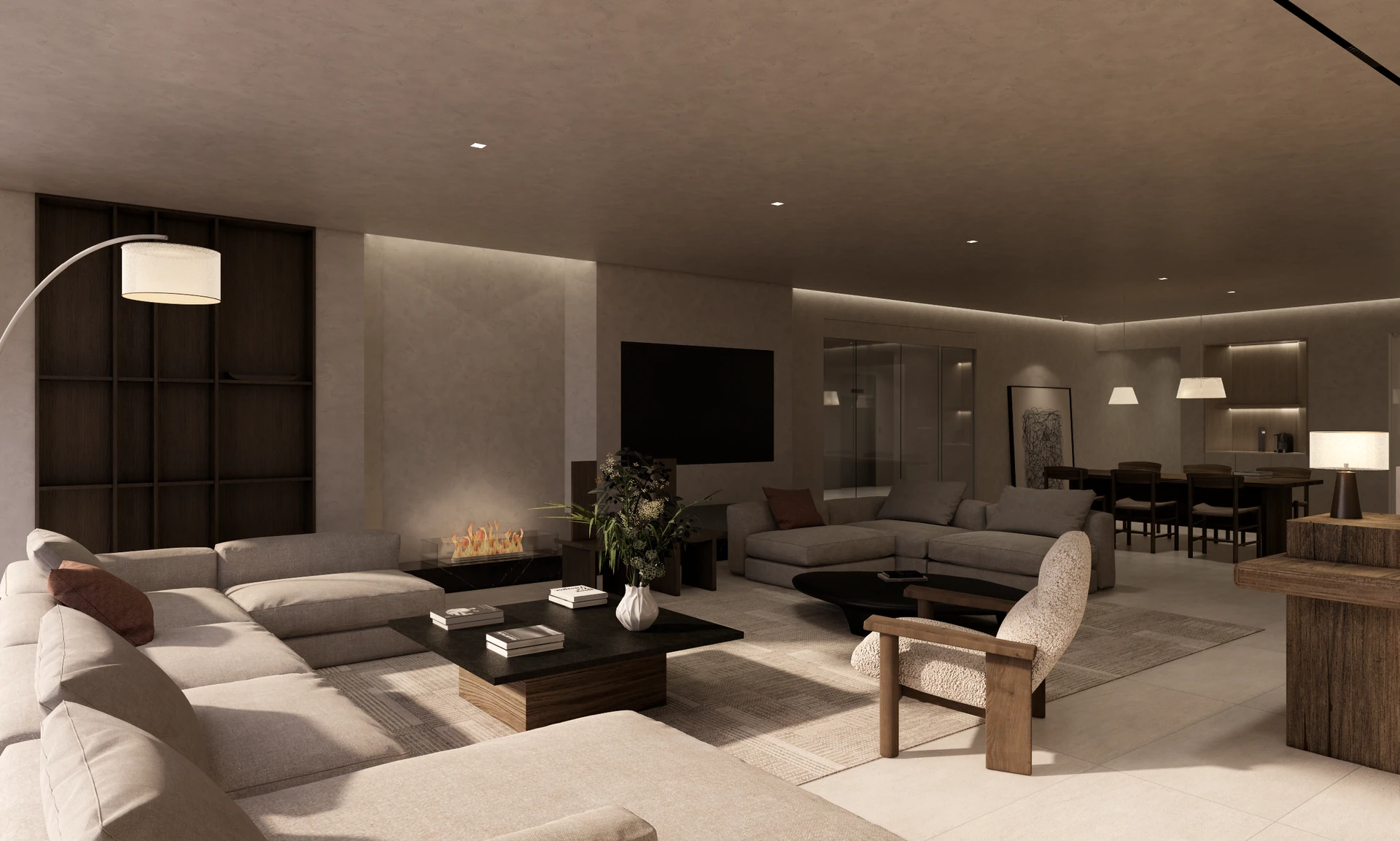 Mio Clinic lounge with sofa and dining area